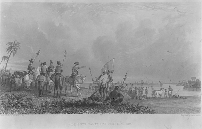 Mississippi De Soto Engraving