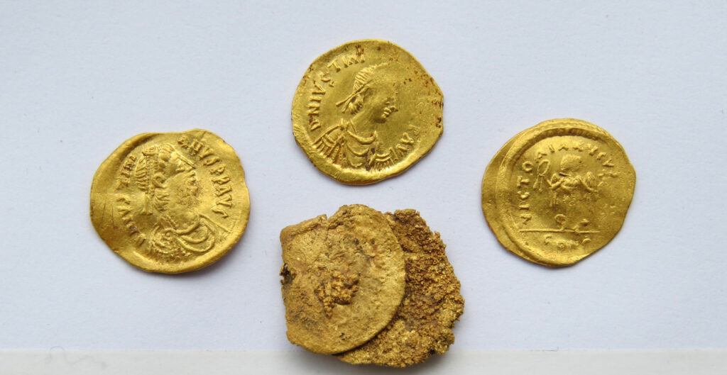 Byzantine gold coins